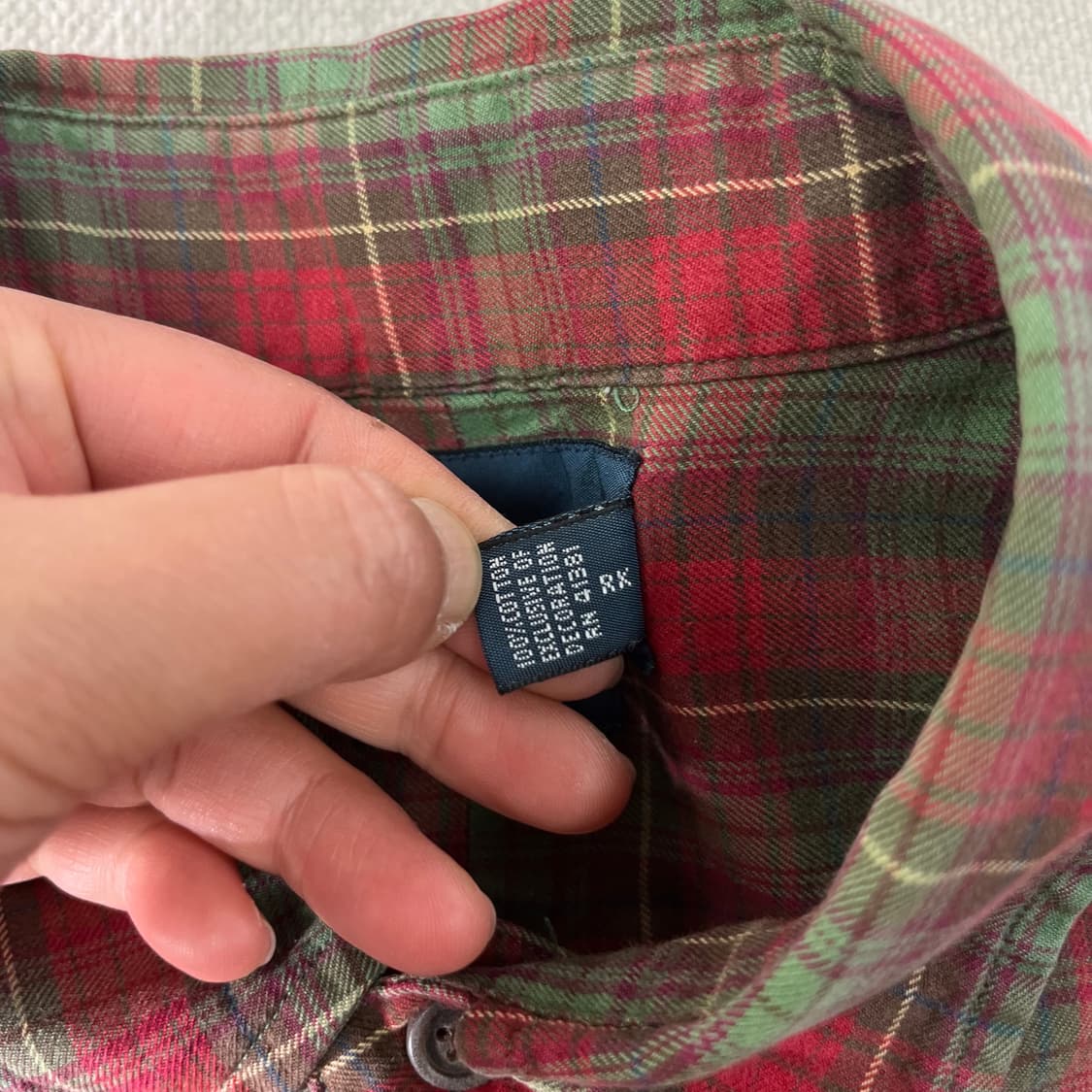 100 폴로랄프로렌 빈티지 체크 코튼 셔츠 상품이미지5