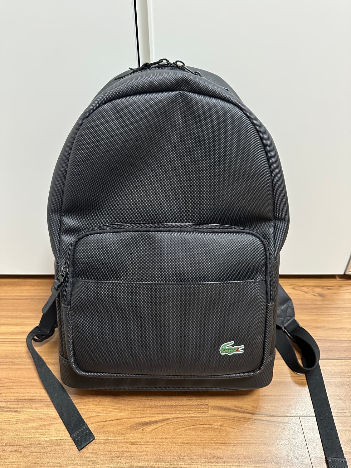 라코스테 PVC 백팩 블랙 상품이미지1