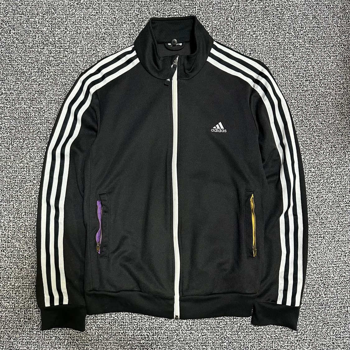 (M추천) 아디다스 블랙 검흰 져지 삼선 트랙탑 상품이미지1