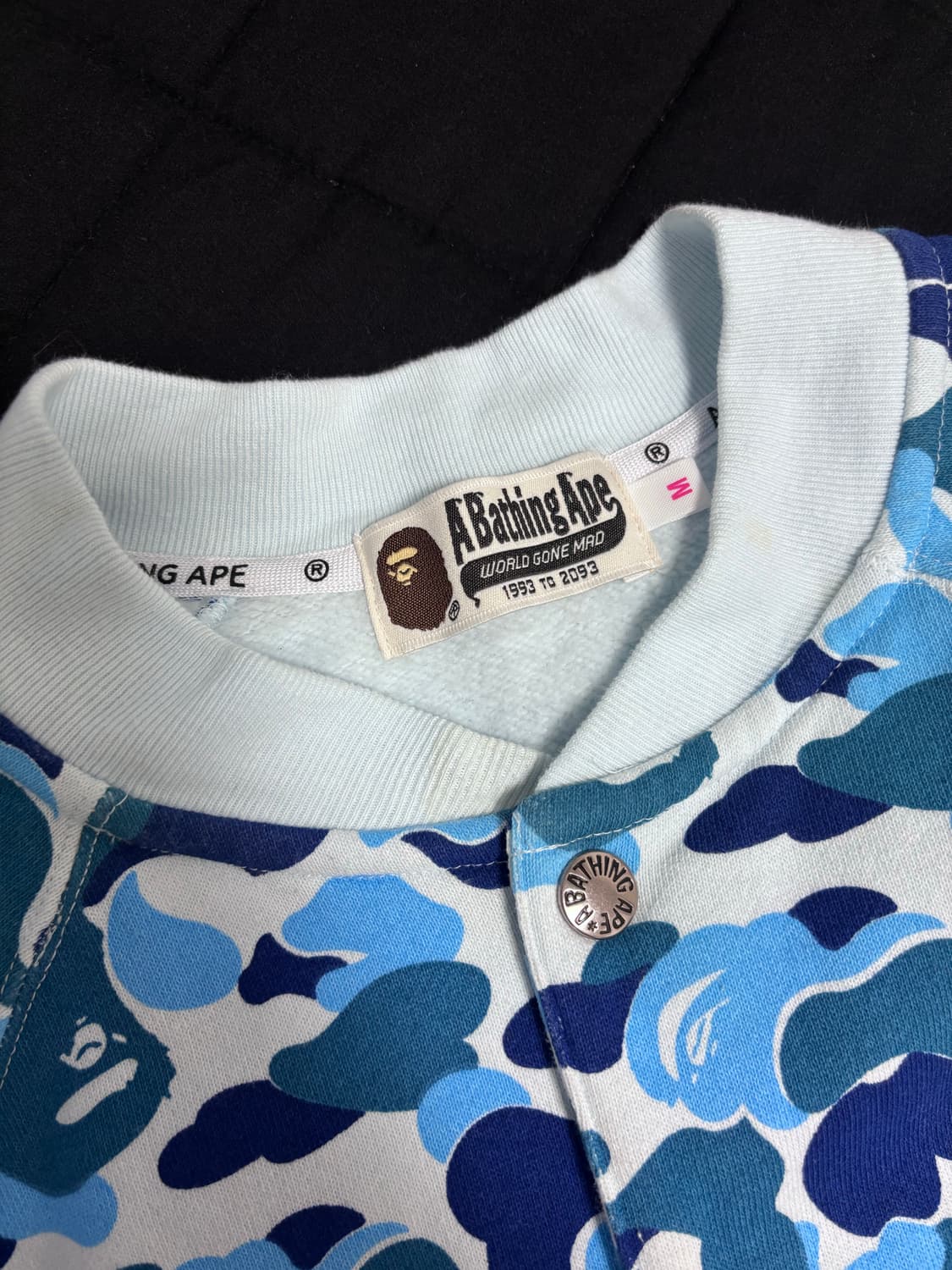 베이프 블루카모 블루종 자켓 M 상품이미지9