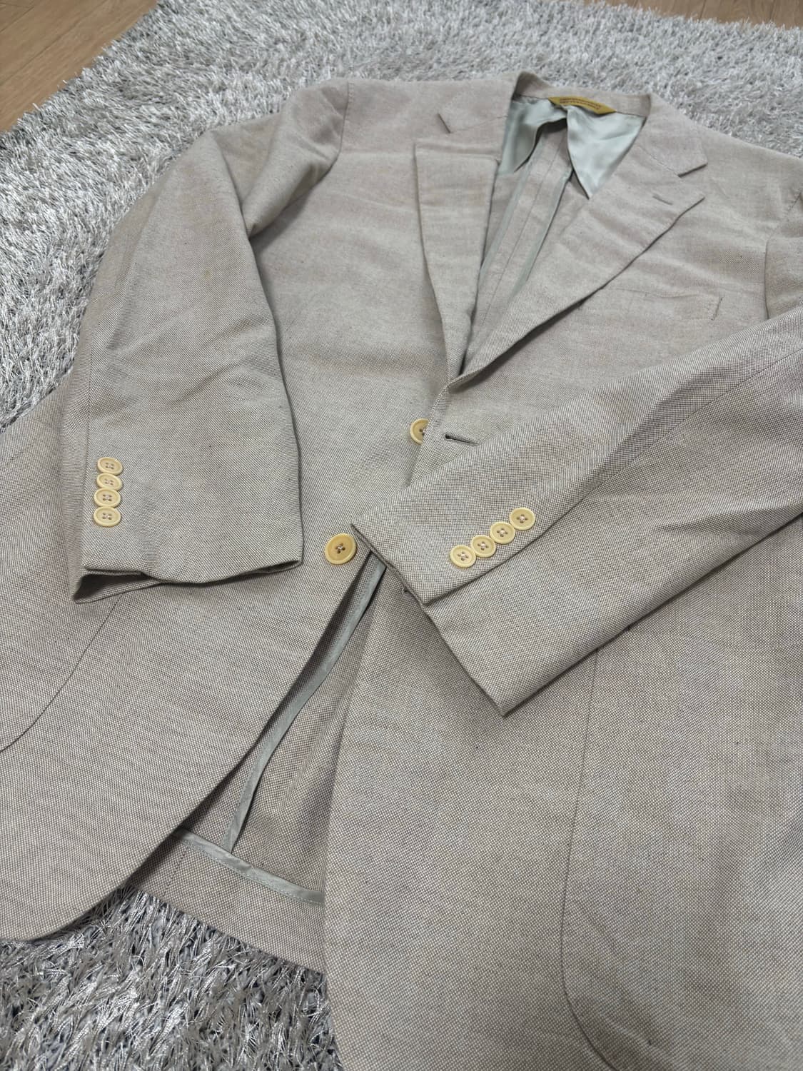 일제 PAUL STUART 면 블레이저 사이즈 105 상품이미지2