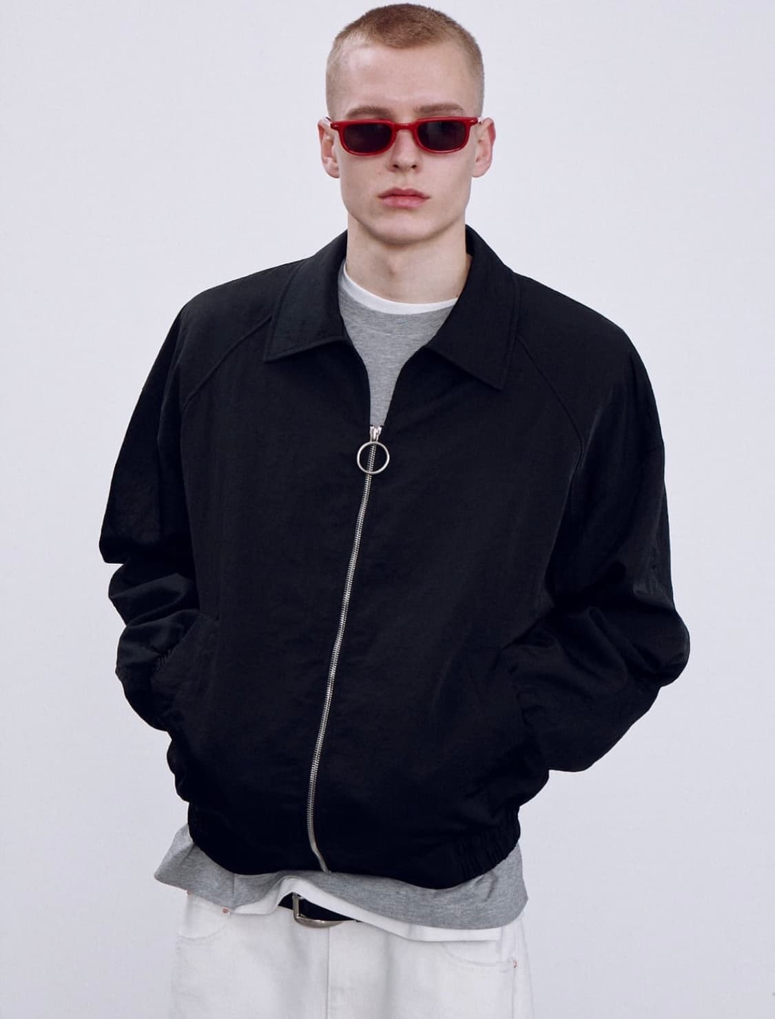 렉토 24s/s 오버핏 드라이버 점퍼 블랙 상품이미지5