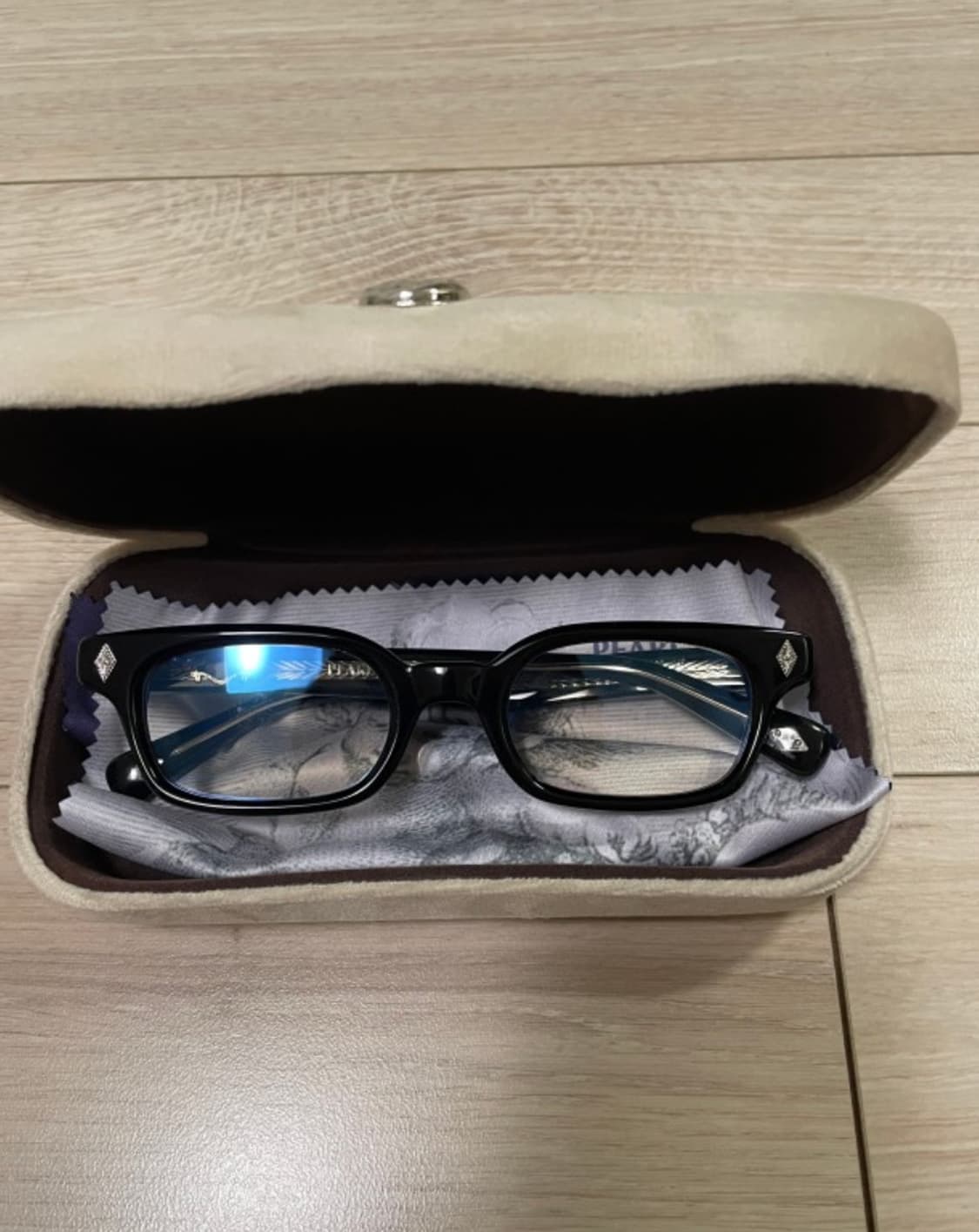 펄바켄 퓨리 009 블랙 안경 스퀘어 안경 뿔테 상품이미지10