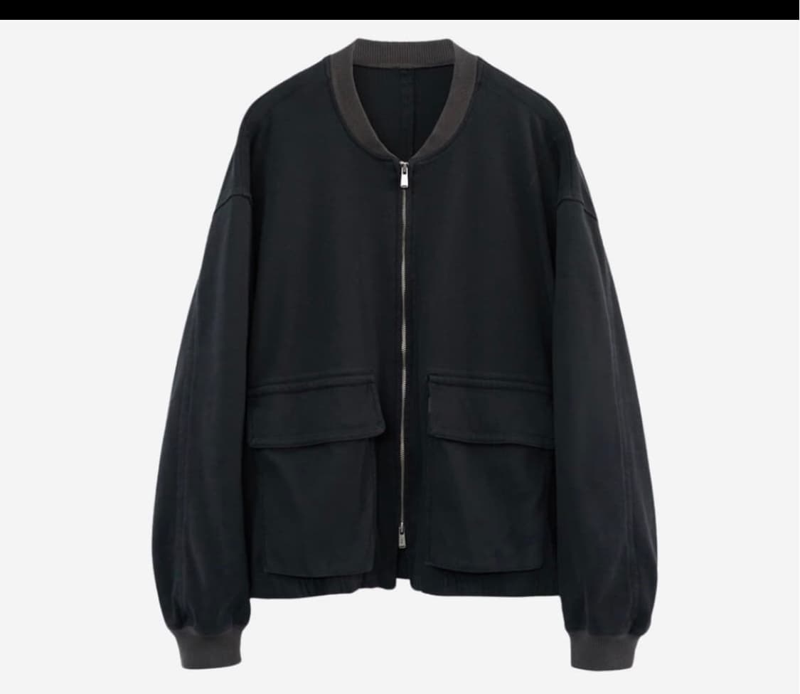 [4] 폴리테루 저지자켓 블랙 (새상품, 우주매물) 상품이미지1