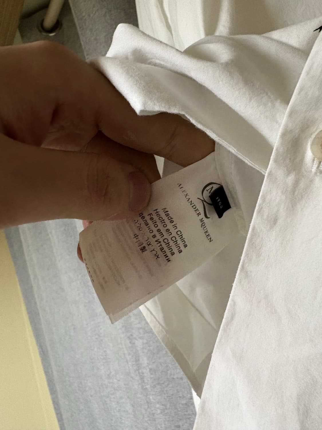 알렉산더 맥퀸 14fw 하트프린트 셔츠 상품이미지5