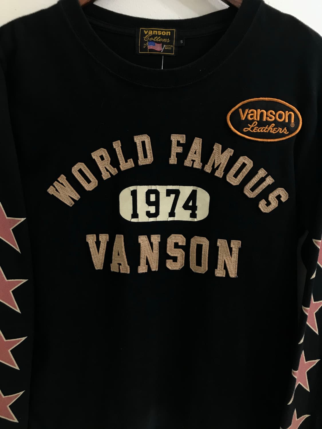 밴슨 사이드 별 프린팅 아플리케 롱슬리브 상품이미지4