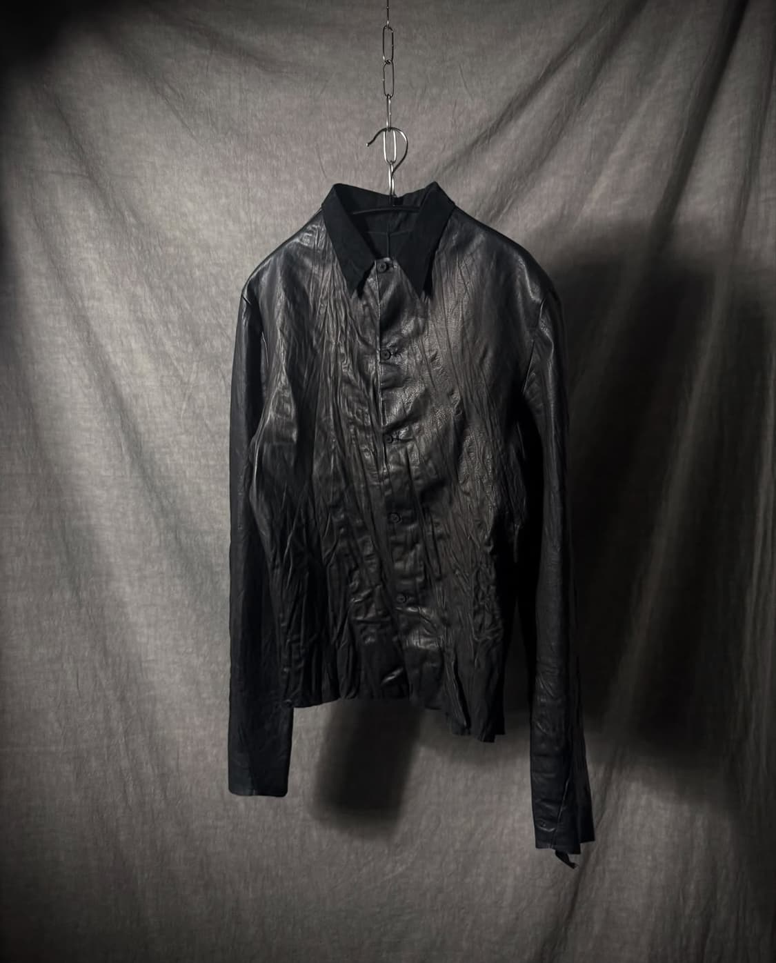 m.a+ Lamb Leather Wrinkle Shirt Jacket 상품이미지1