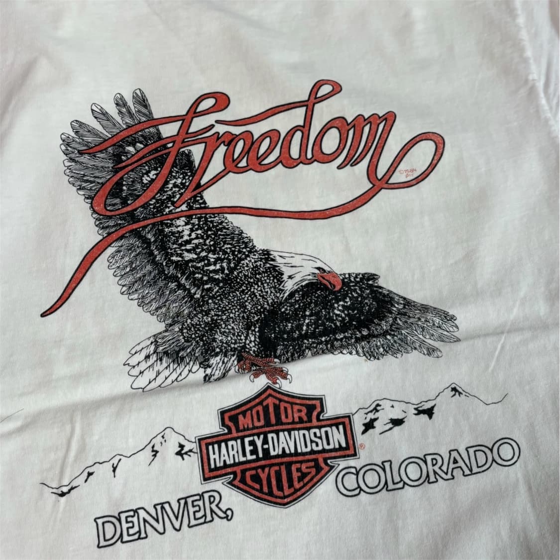 80s Harley Davidson DENVER T-shirt 상품이미지4