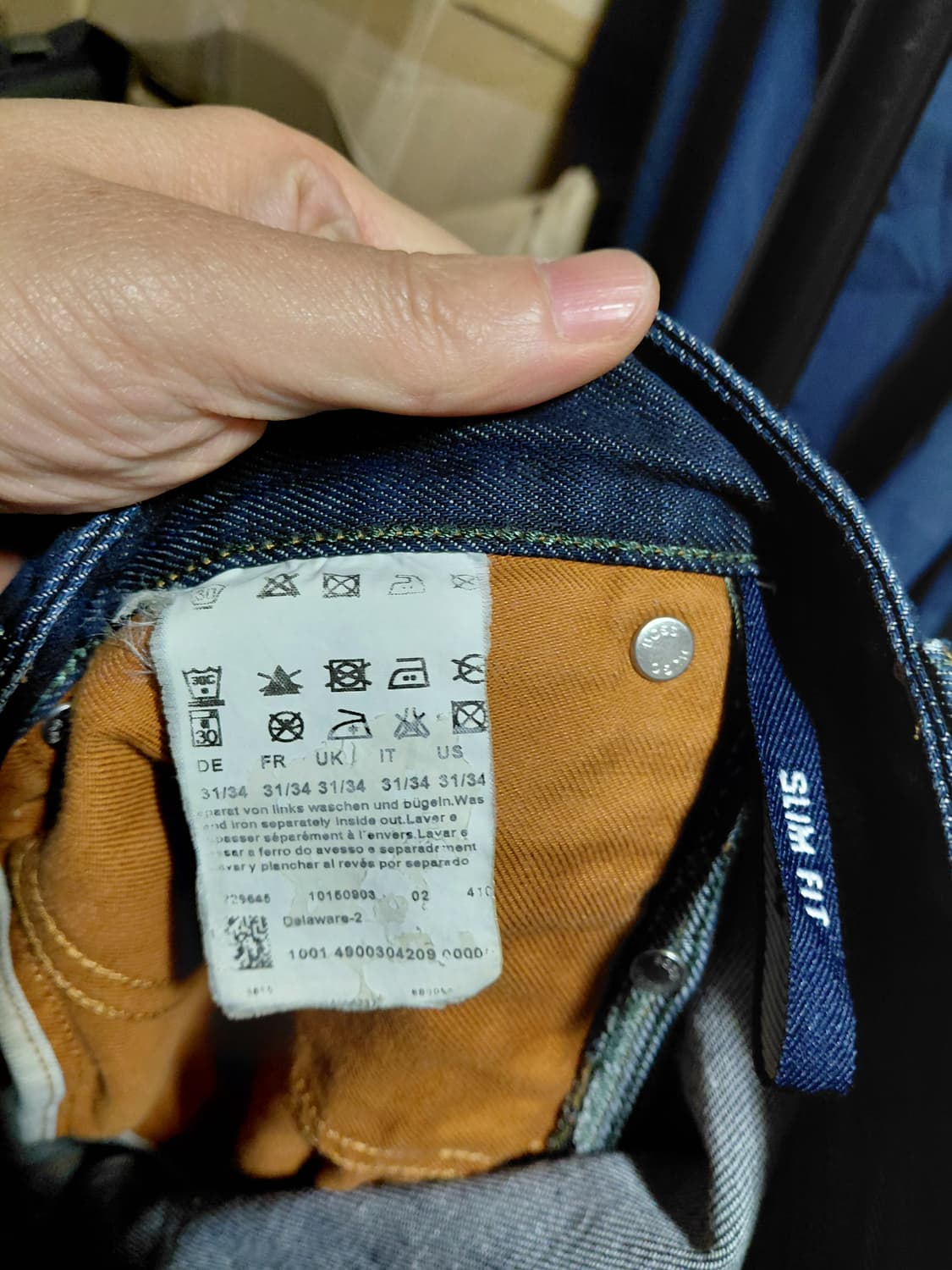 [휴고보스]슬림핏 델라웨어 스트레치 데님 청바지31 상품이미지8