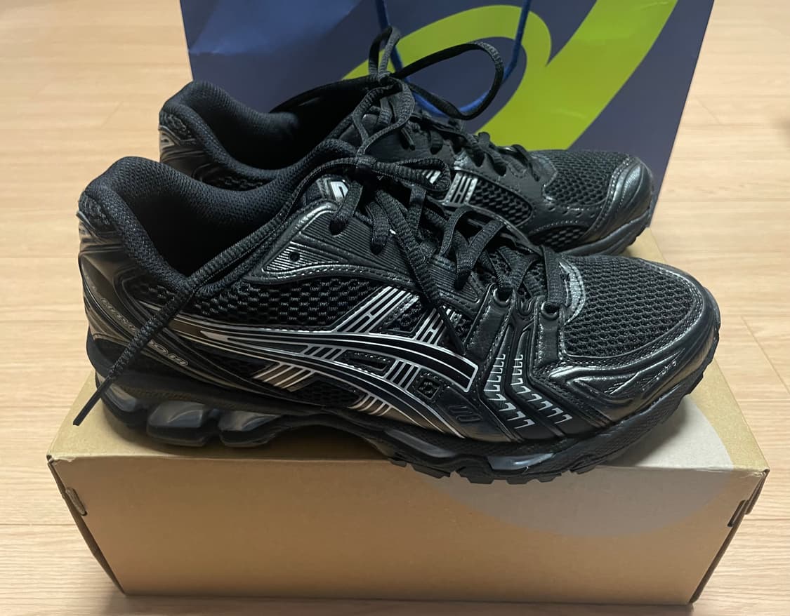 아식스 젤카야노 14 블랙 퓨어실버 255 (새상품) 상품이미지3