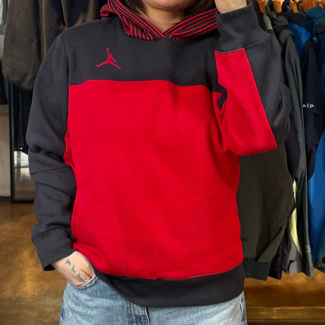 조던 배색 후드 상품이미지1