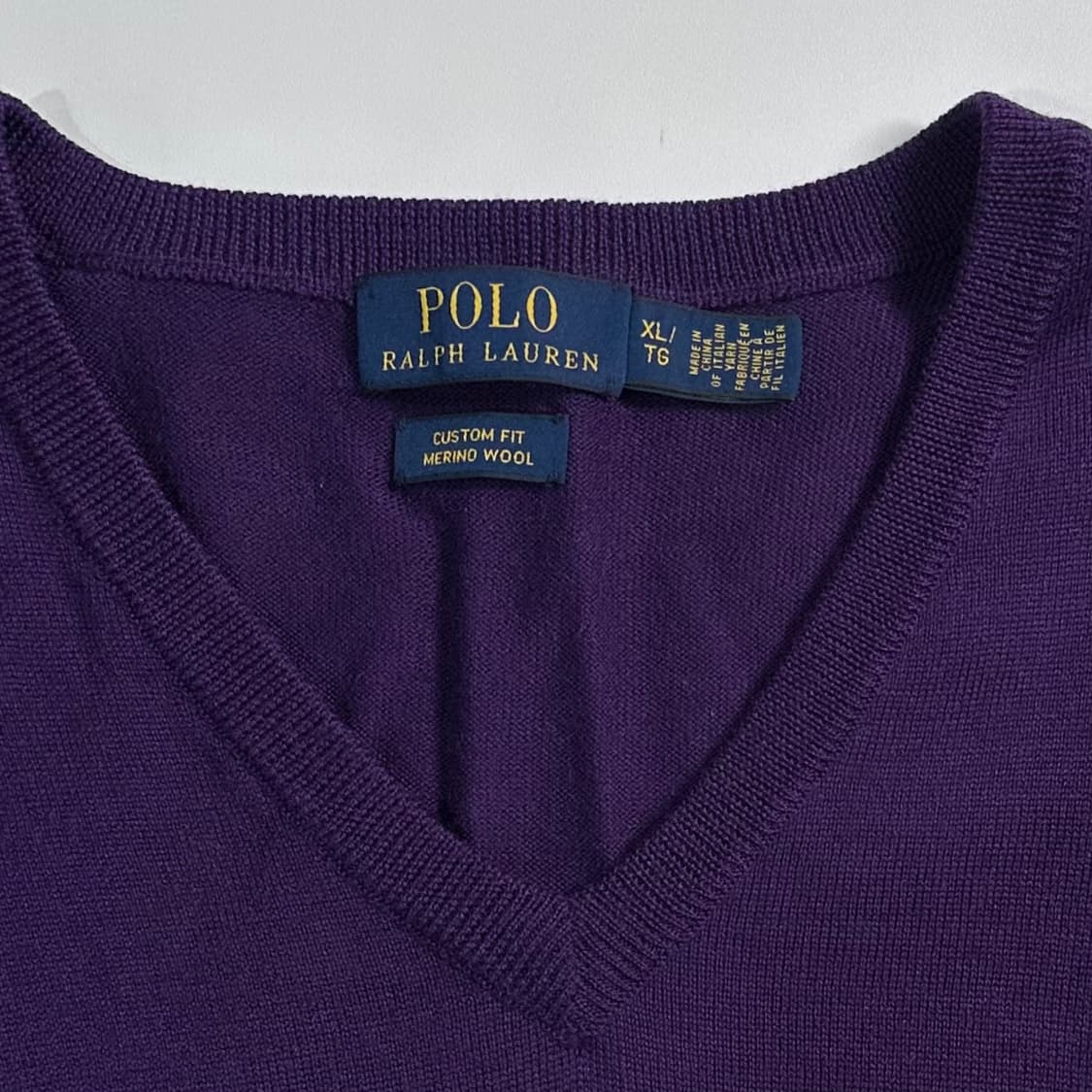 폴로 랄프로렌 퍼플 울 니트 상품이미지5
