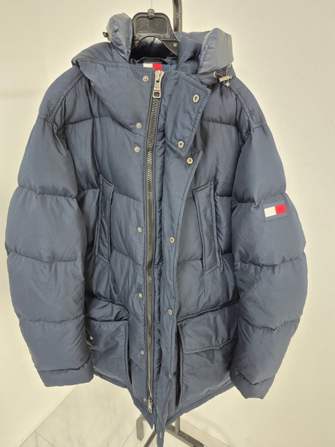 타미힐피거 정품 오리털패딩 L사이즈 실사이즈 105 패딩 상품이미지1