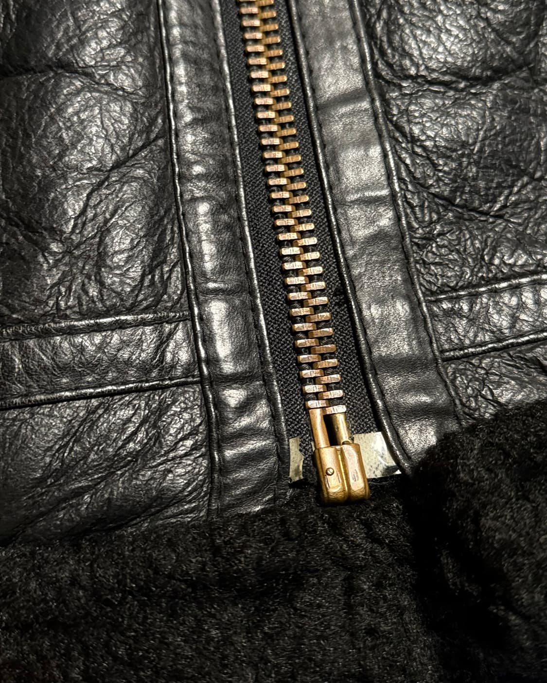 70-80‘s 유럽 빈티지 양가죽 타입 B-3 플라이트 베스트 40 상품이미지3