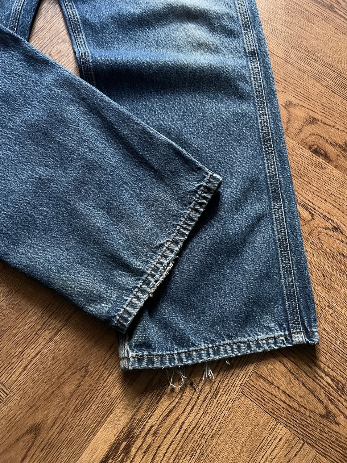 [33]칼하트 USA 빈티지 워싱 카펜터 싱글니 워크 데님 팬츠 상품이미지2