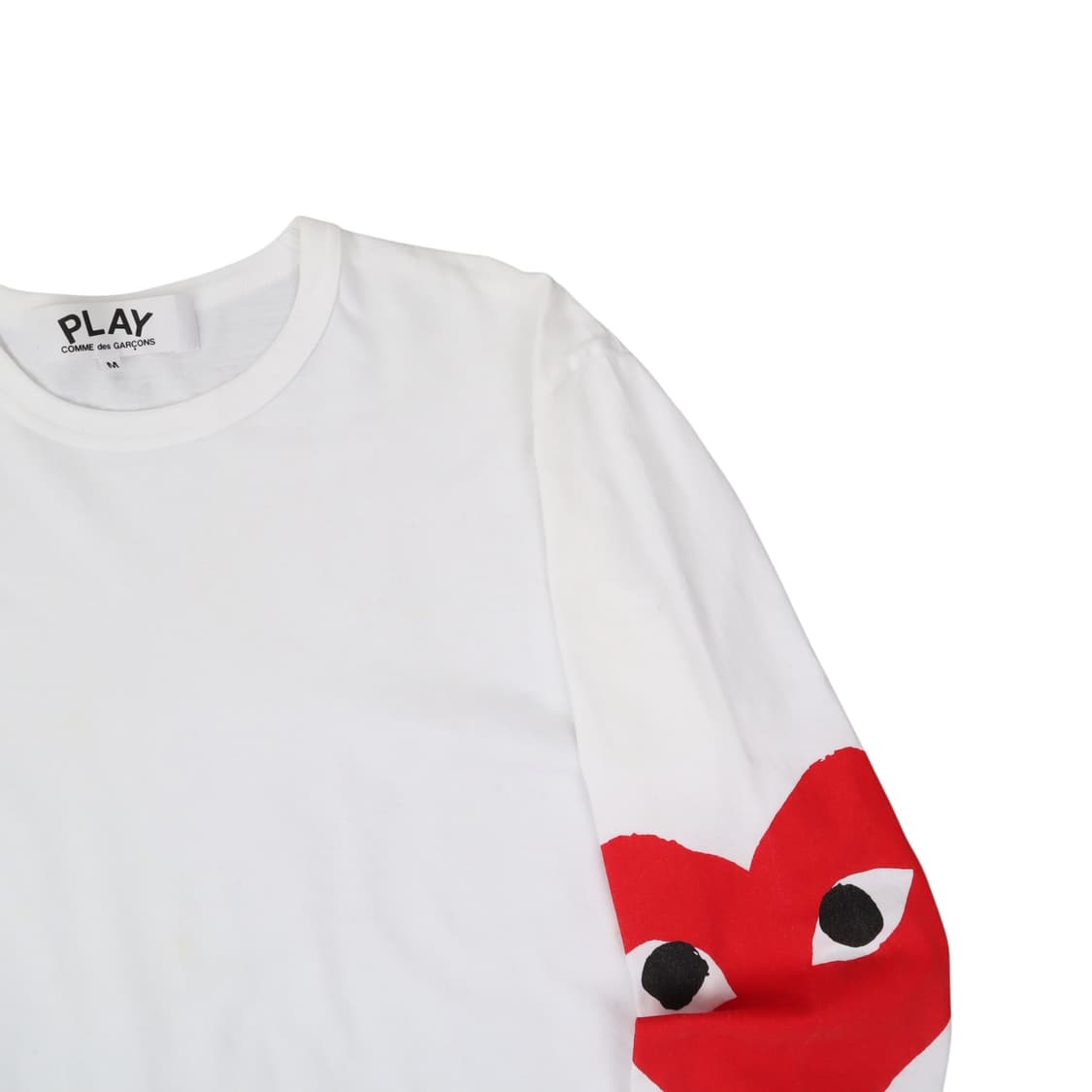 꼼데가르송 엠브로이드 화이트 롱슬리브 상품이미지3