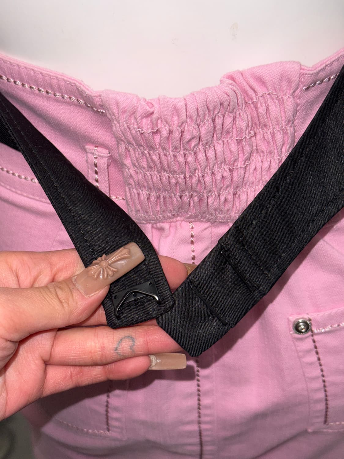 TIME black draped ruffle backless 슬리브리스 상품이미지5