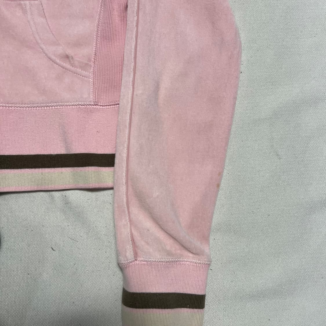 M 나이키 여성용 연핑크 벨벳 후드집업 상품이미지6
