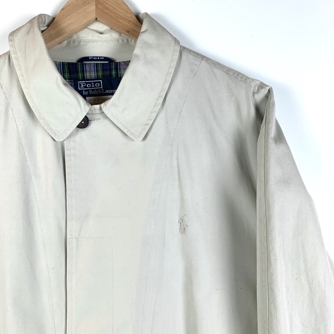 폴로 랄프로렌 제팬 라인 아이보리 베이지 트렌치 코트 상품이미지5