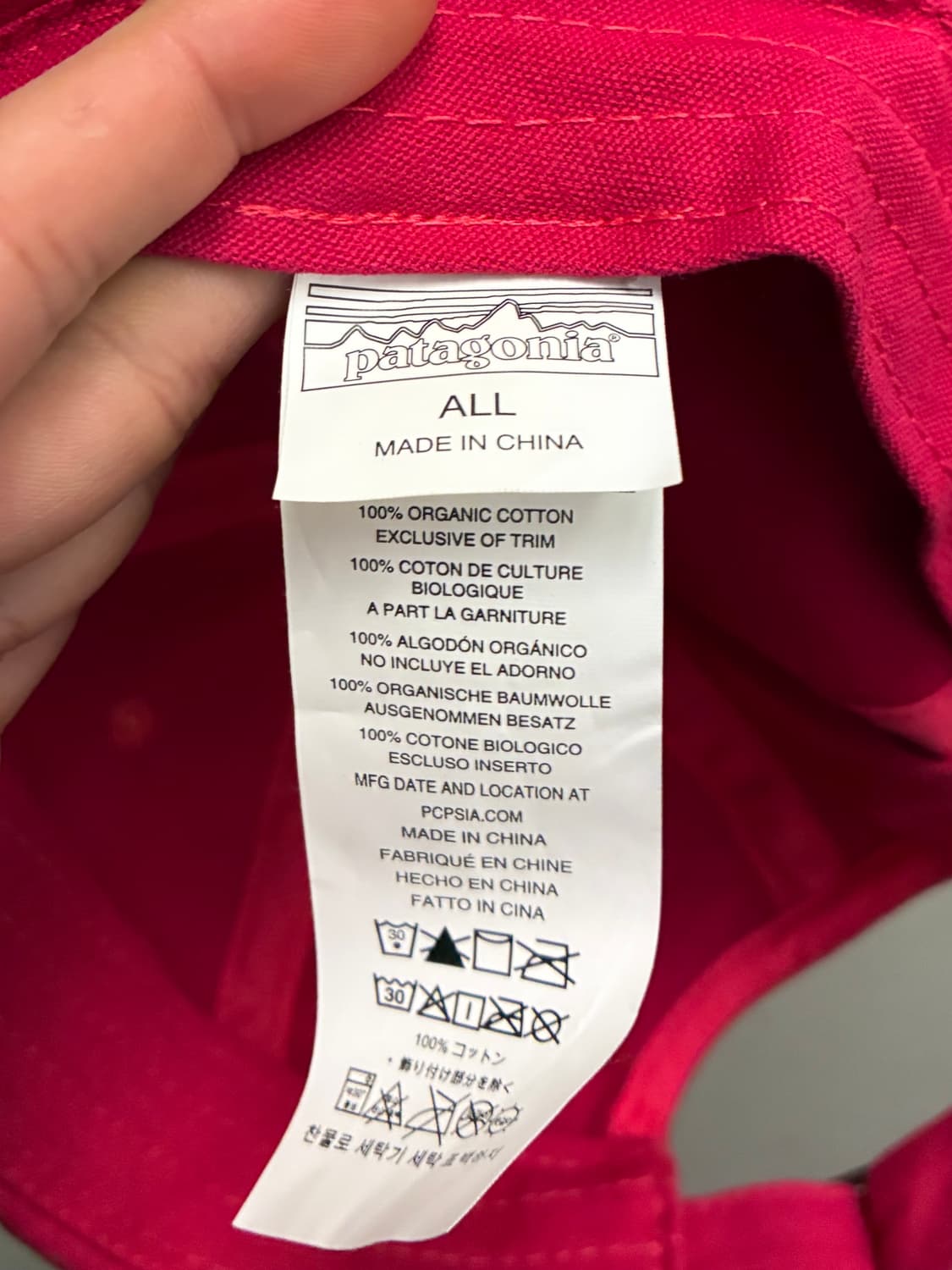 (F)파타고니아 p-6 레이블 트레드 라벨 볼캡 모자 핫핑크 상품이미지8