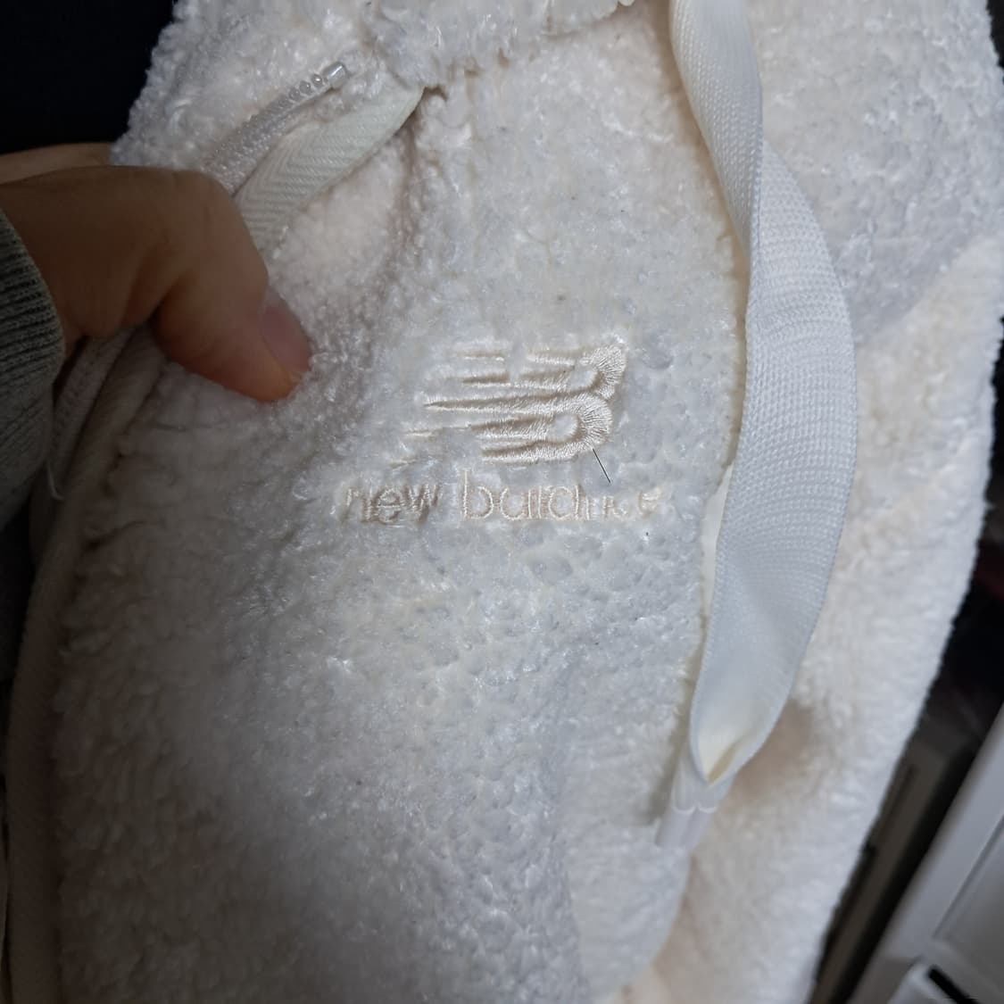 뉴발란스 뽀글이 후리스 플리스 후드집업 M(약95)남녀공용 상태최상 상품이미지5