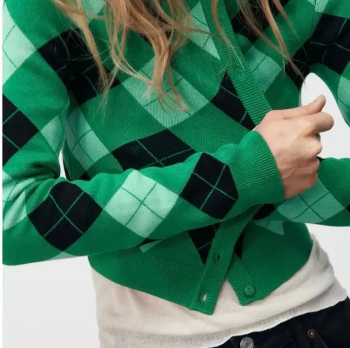 자라 아가일 가디건 상품이미지2