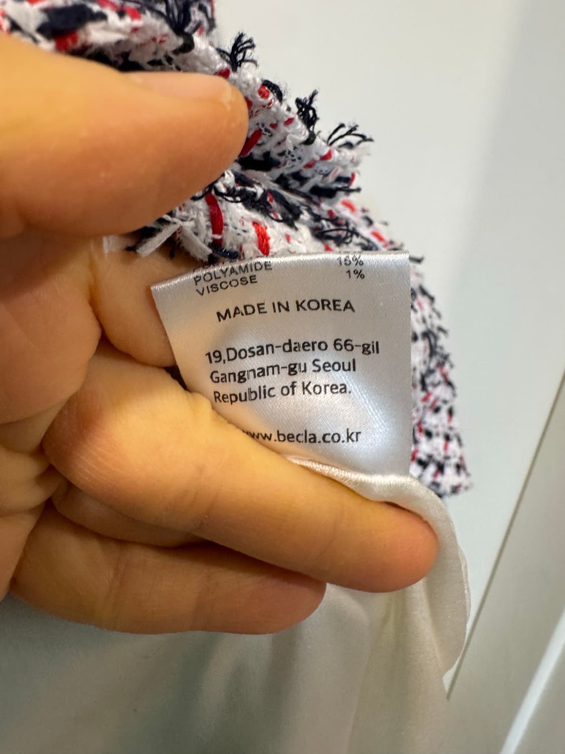 비클라 린톤 트위드 집업 원피스 상품이미지8