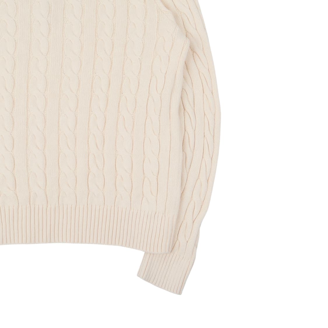 폴로 랄프로렌 QR 아이보리 케이블 하프집업 니트 스웨터 상품이미지7