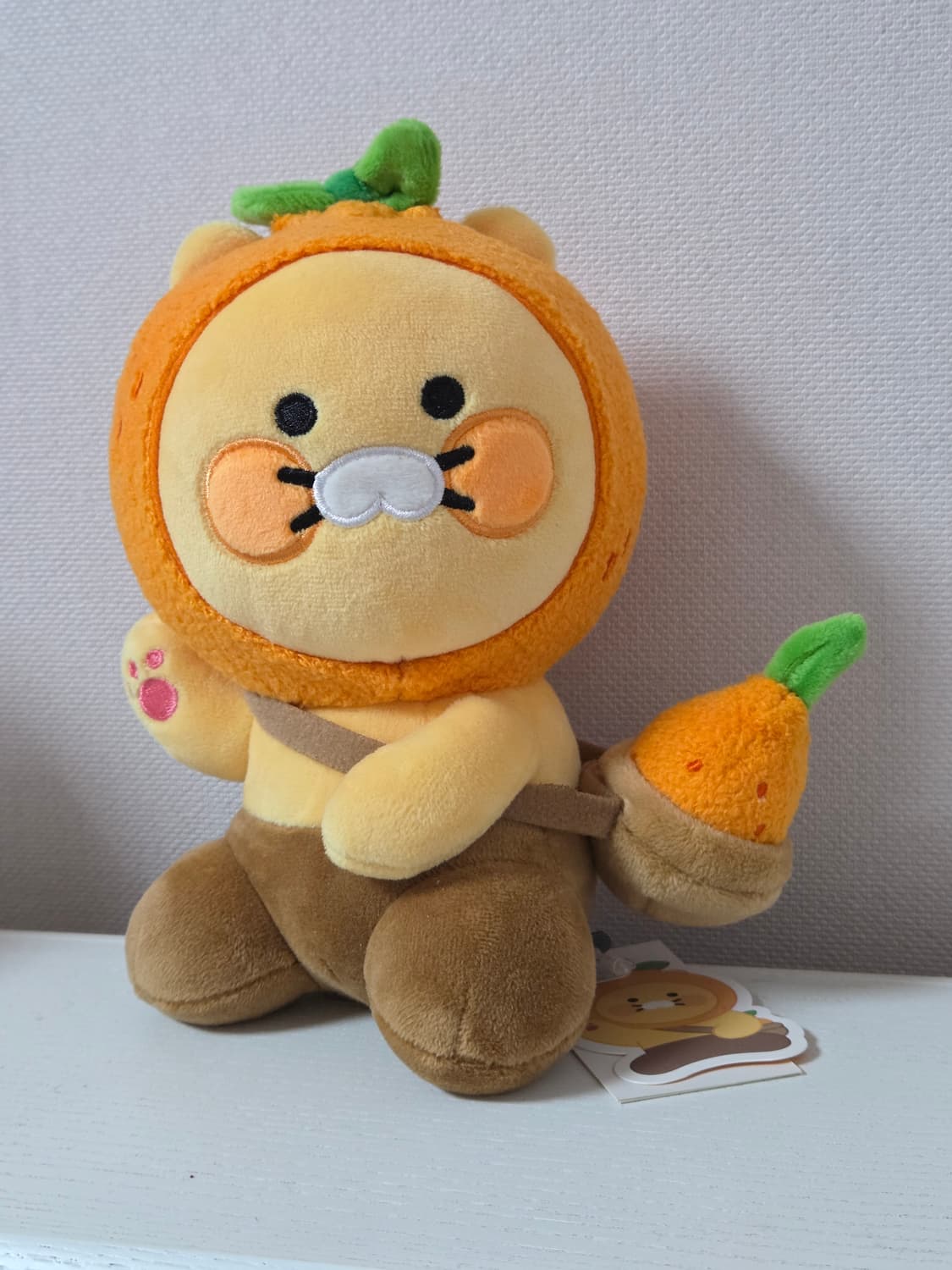 새상품) 카카오프렌즈 제주 에디션 춘식이 감귤 인형 상품이미지2