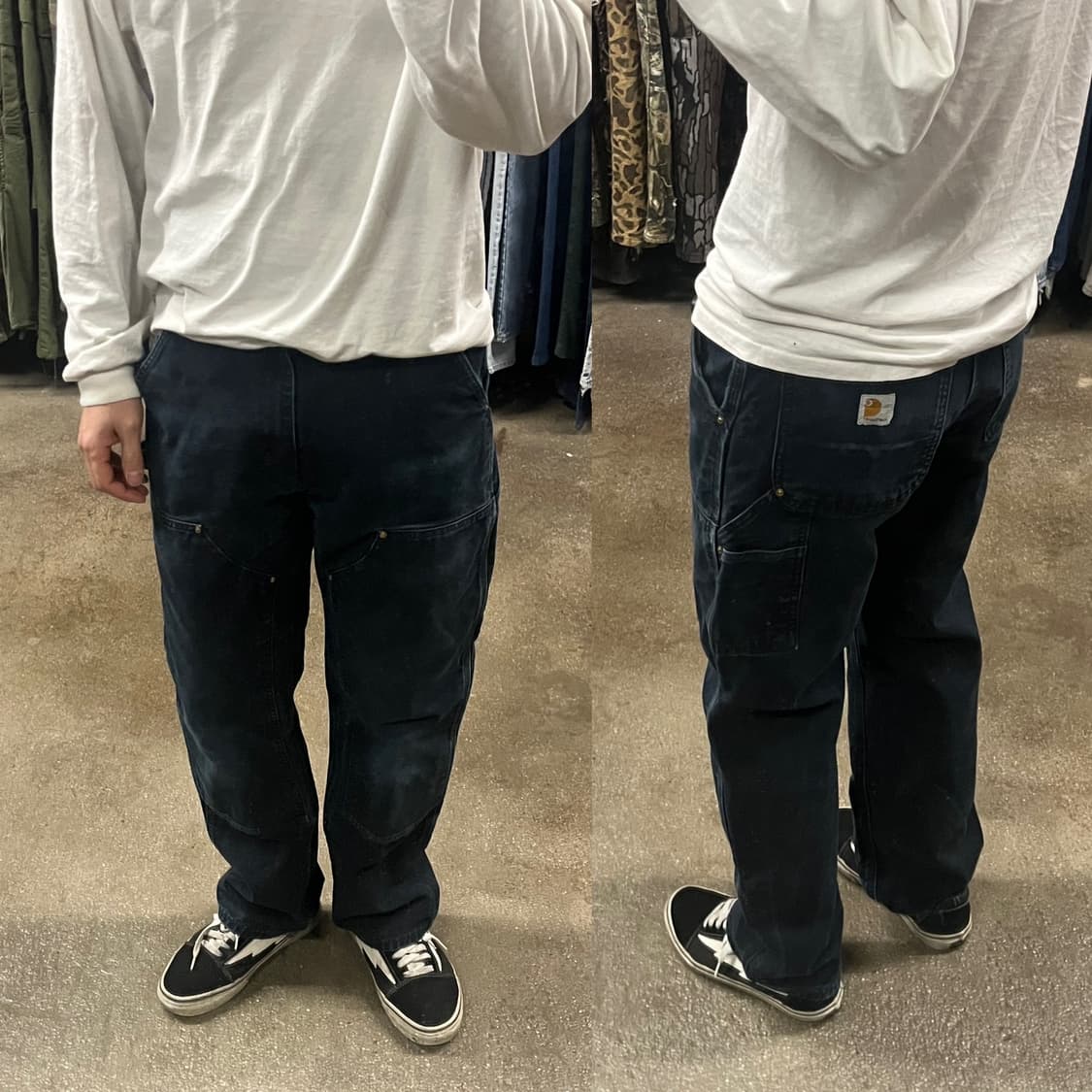 칼하트 블랙 더블니 팬츠 (30“) 상품이미지6