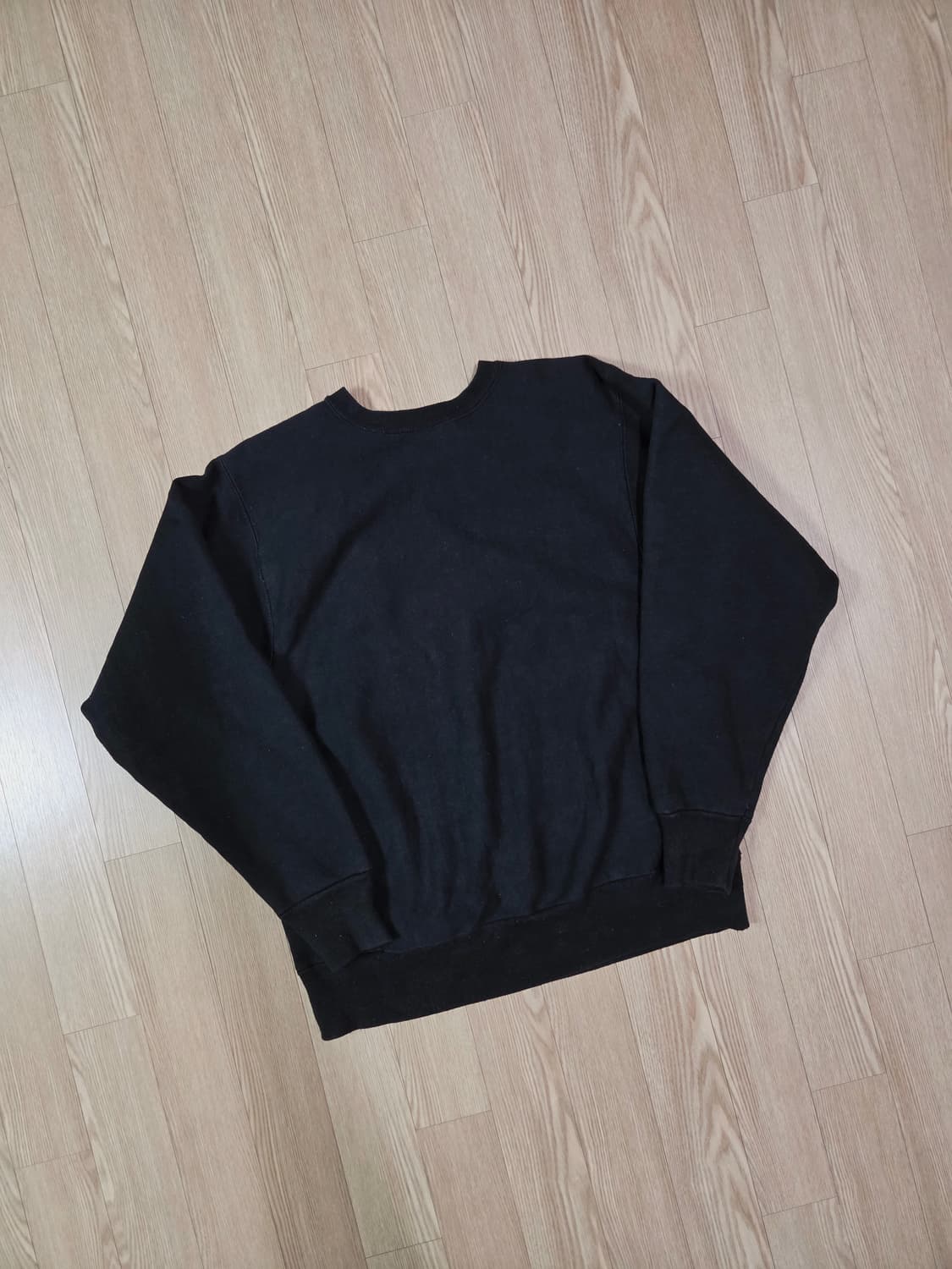 헤인즈 90s USA 블랙 오버 맨투맨 티셔츠 상품이미지5