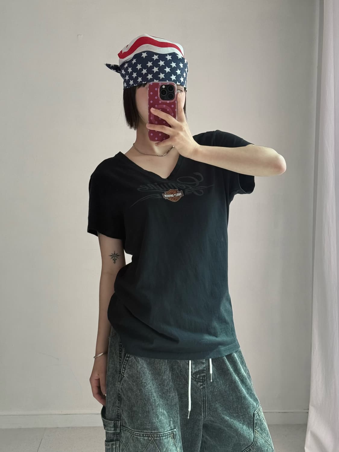 할리데이비슨 브이넥 아리조나 반팔티 상품이미지3