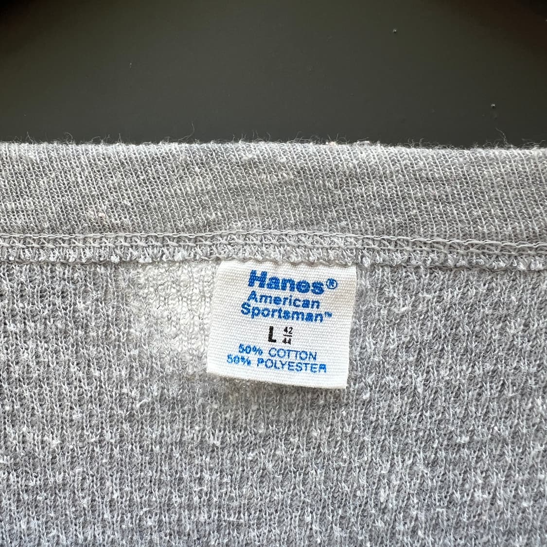 70s USA Vintage Hanes 써멀 헨리넥 롱슬리브 상품이미지3