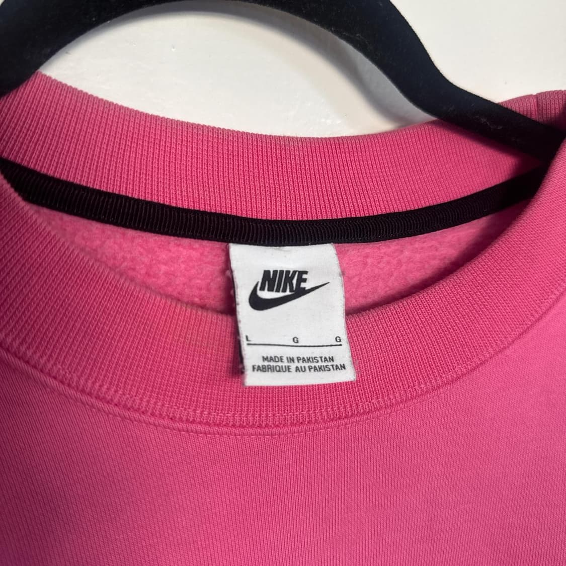 나이키 x 스투시 NRG 워시드 플리스 크루넥 로터스 핑크 상품이미지3