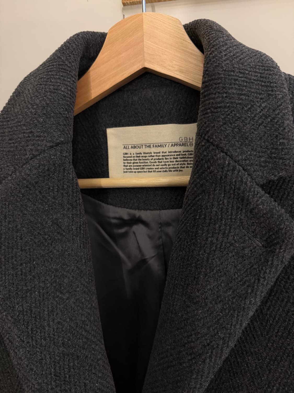 GBH 지비에이치 여성 울 코트 프리사이즈 상품이미지4