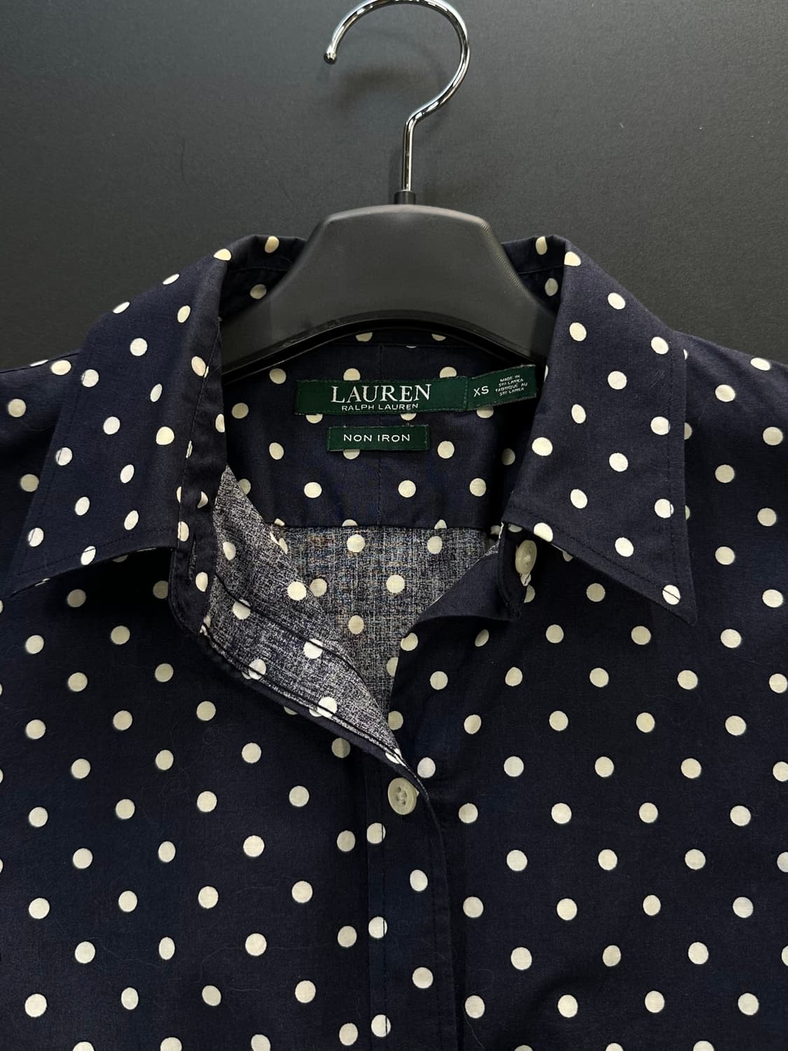 LRL 로렌랄프로렌 도트 논 아이론 셔츠 상품이미지5