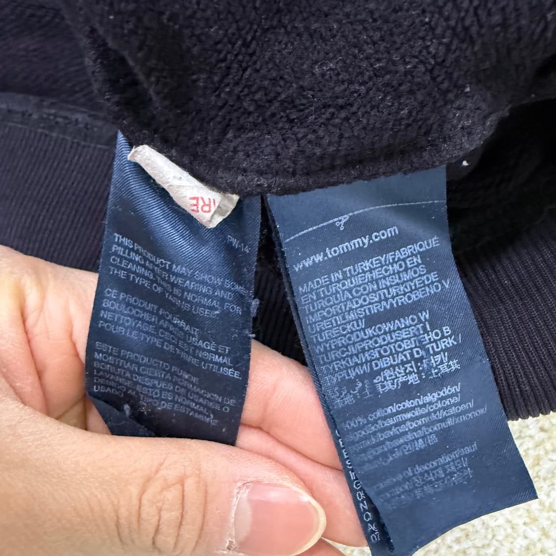 [M] 타미진스 스몰로고 블랙 맨투맨 0102T1 상품이미지4