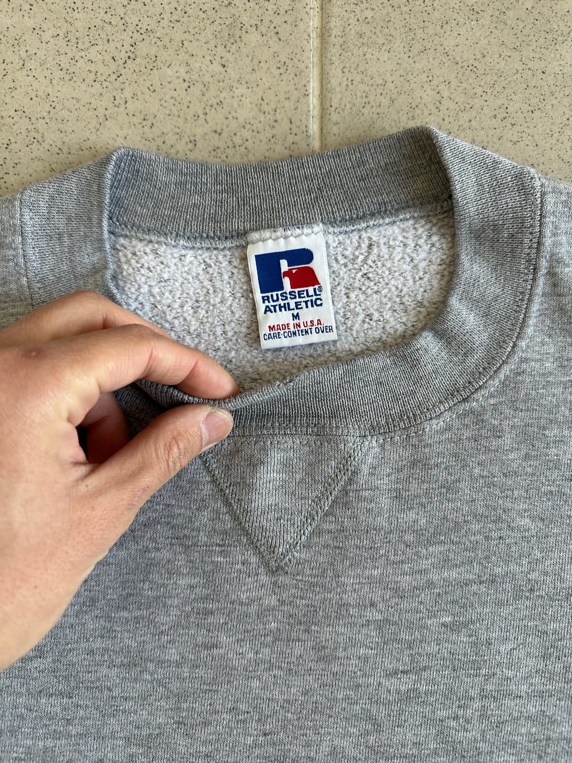 90s 빈티지 러셀 스웻셔츠 그레이 M USA 상품이미지6