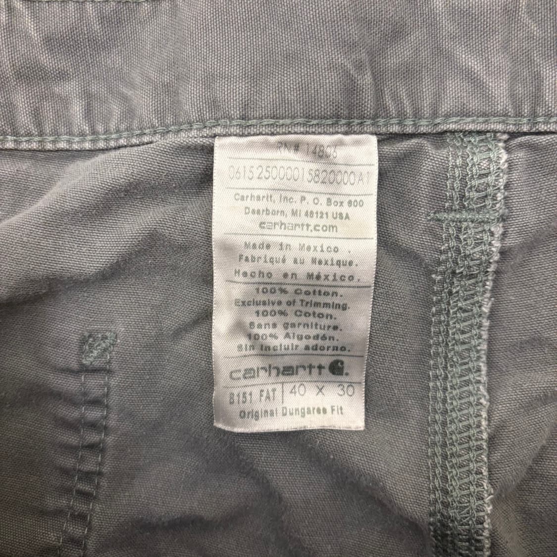 칼하트 그레이 워크 카펜터 팬츠 상품이미지4