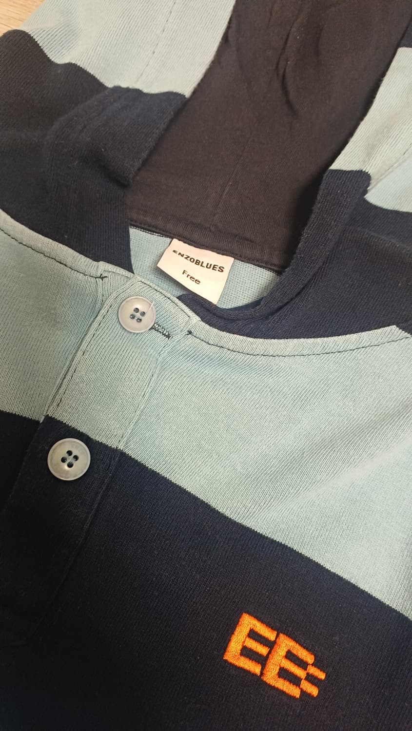 엔조블루스 퍼키 스트라이프 후디 Lst Navy 상품이미지3