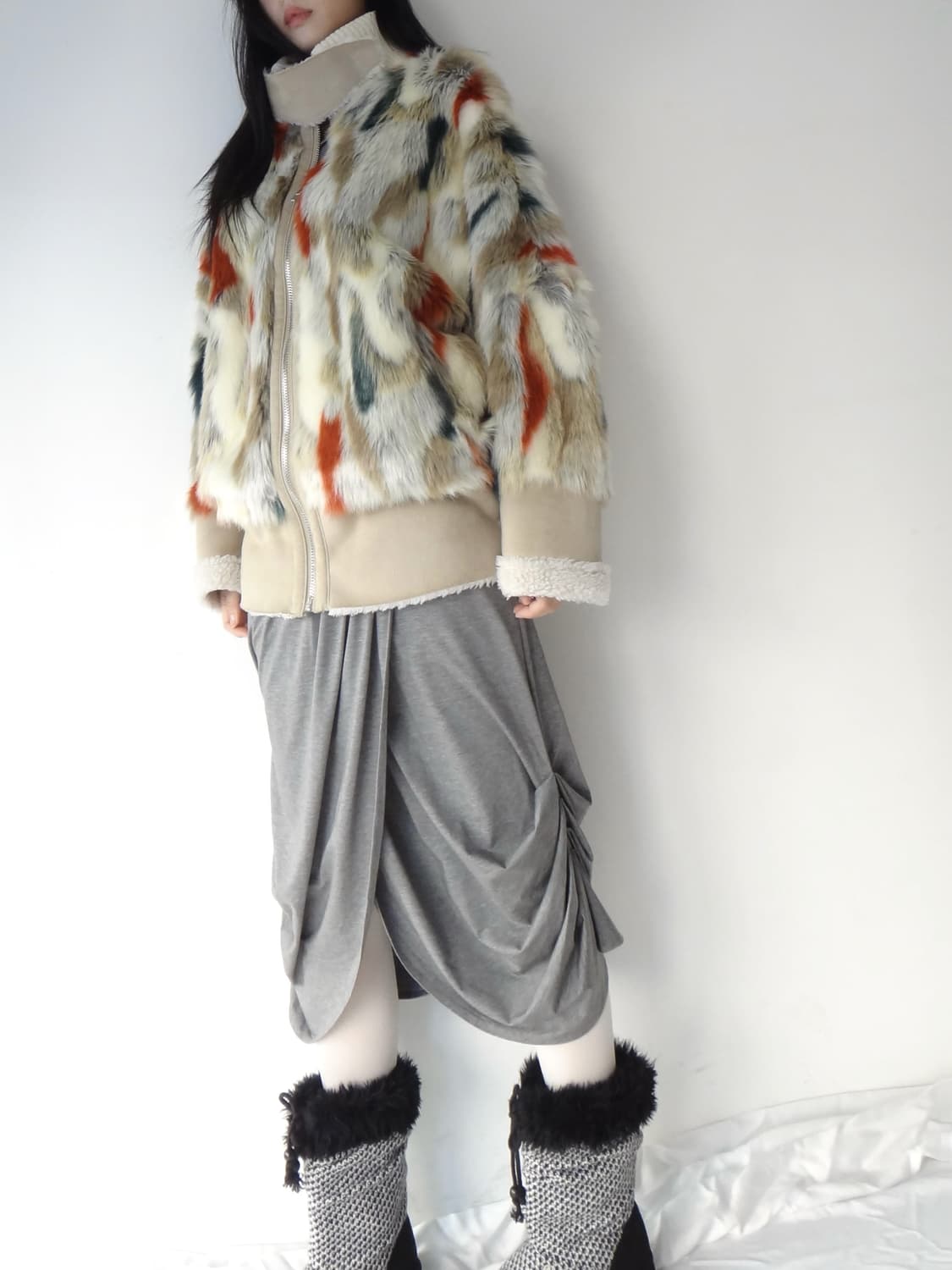 JUCY JUDY brush touch fur suede jacket  상품이미지7