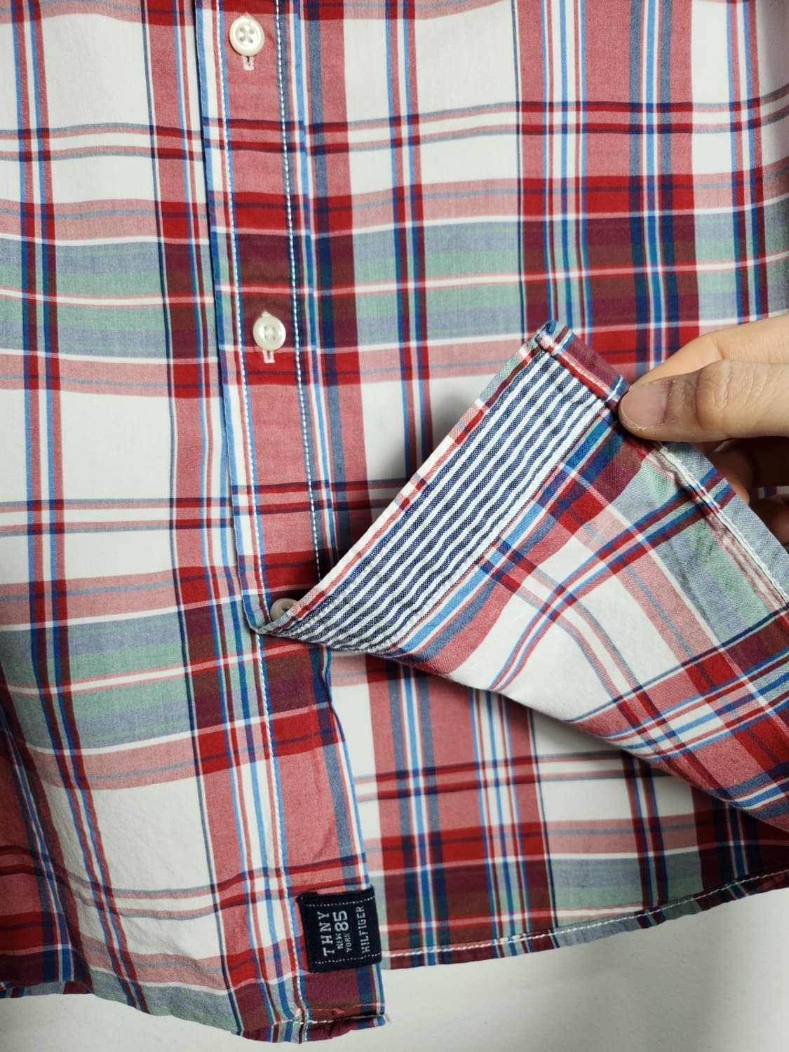 M 타미힐피거 빈티지핏 체크셔츠 상품이미지4