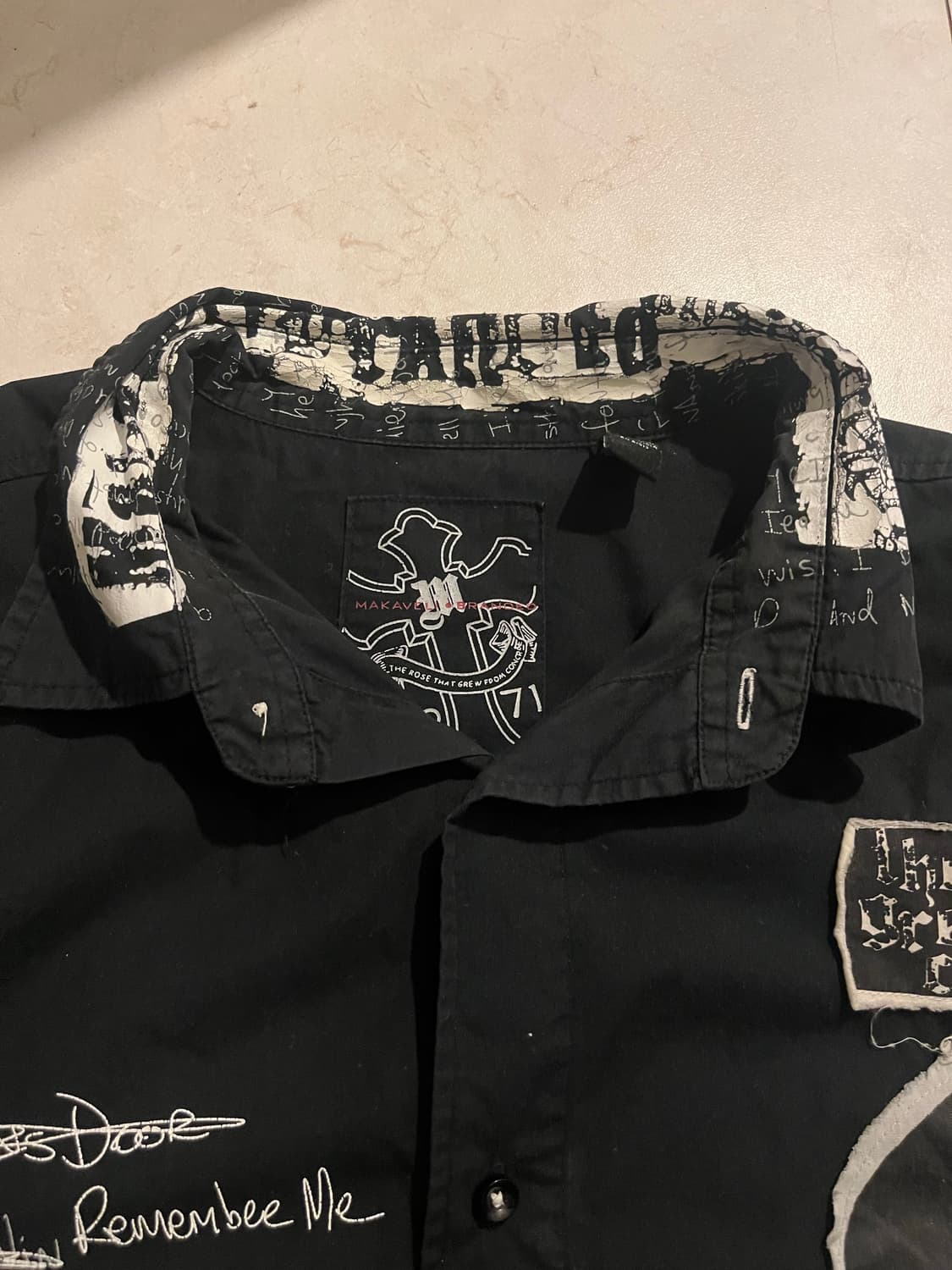 2pac “makaveli” patchwork shirt xl 퍽 상품이미지6