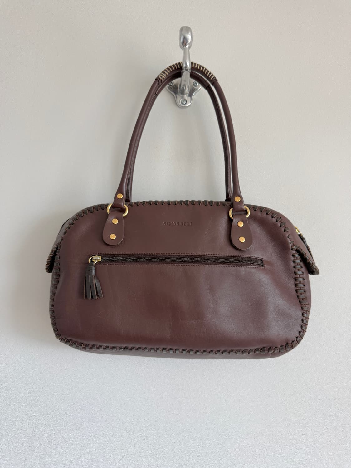 Pre owned 레더 숄더백 상품이미지7