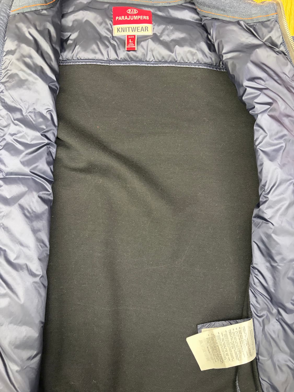 [L] 파라점퍼스 패딩 니트 집업 블루 상품이미지7