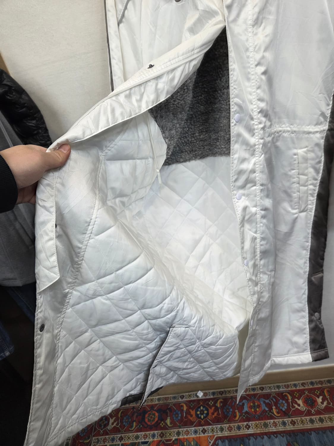 나이키 올드스쿨 셰르파 안감누빔 돕바 벤치 롱 자켓 L 상품이미지7