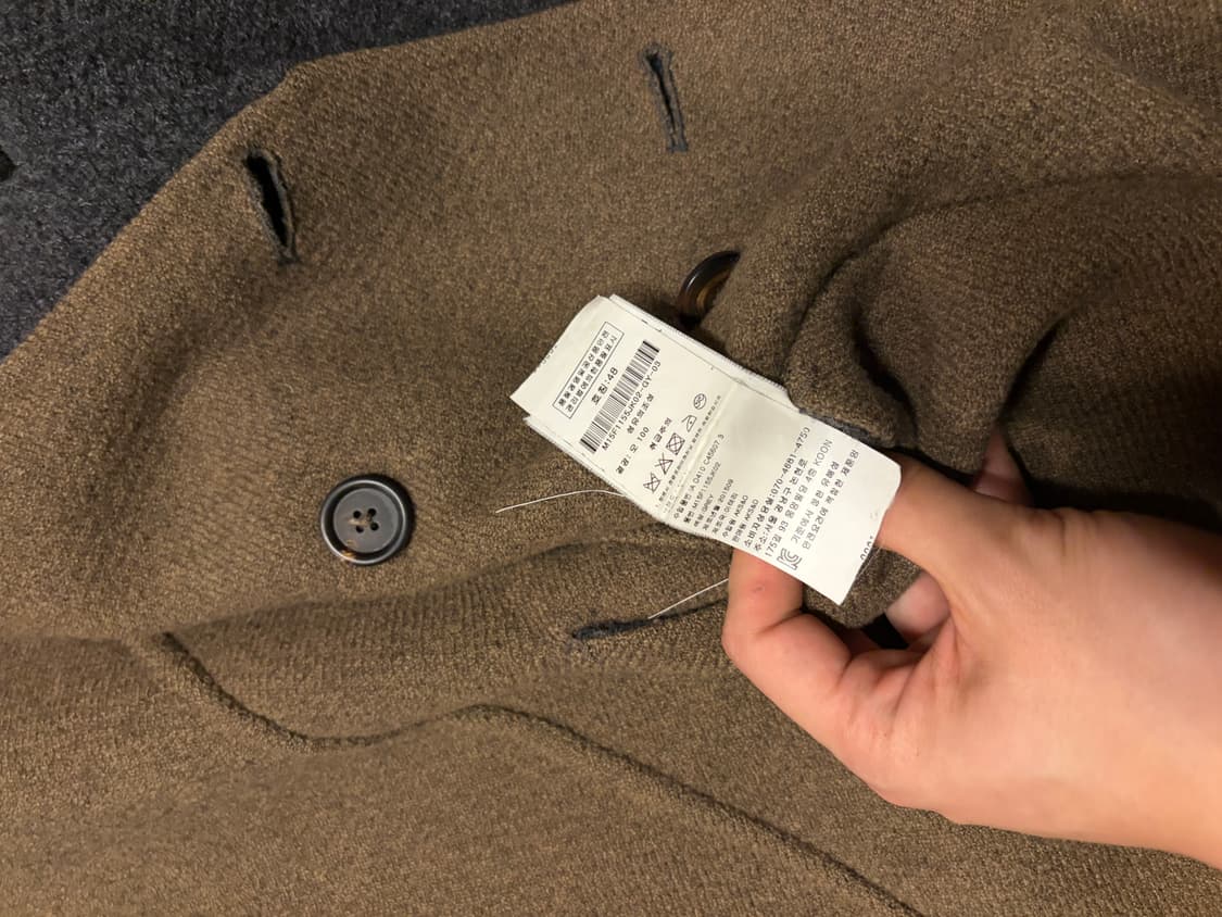 LARDINI WOOL REVERSIBLE MINIMAL COAT 상품이미지9