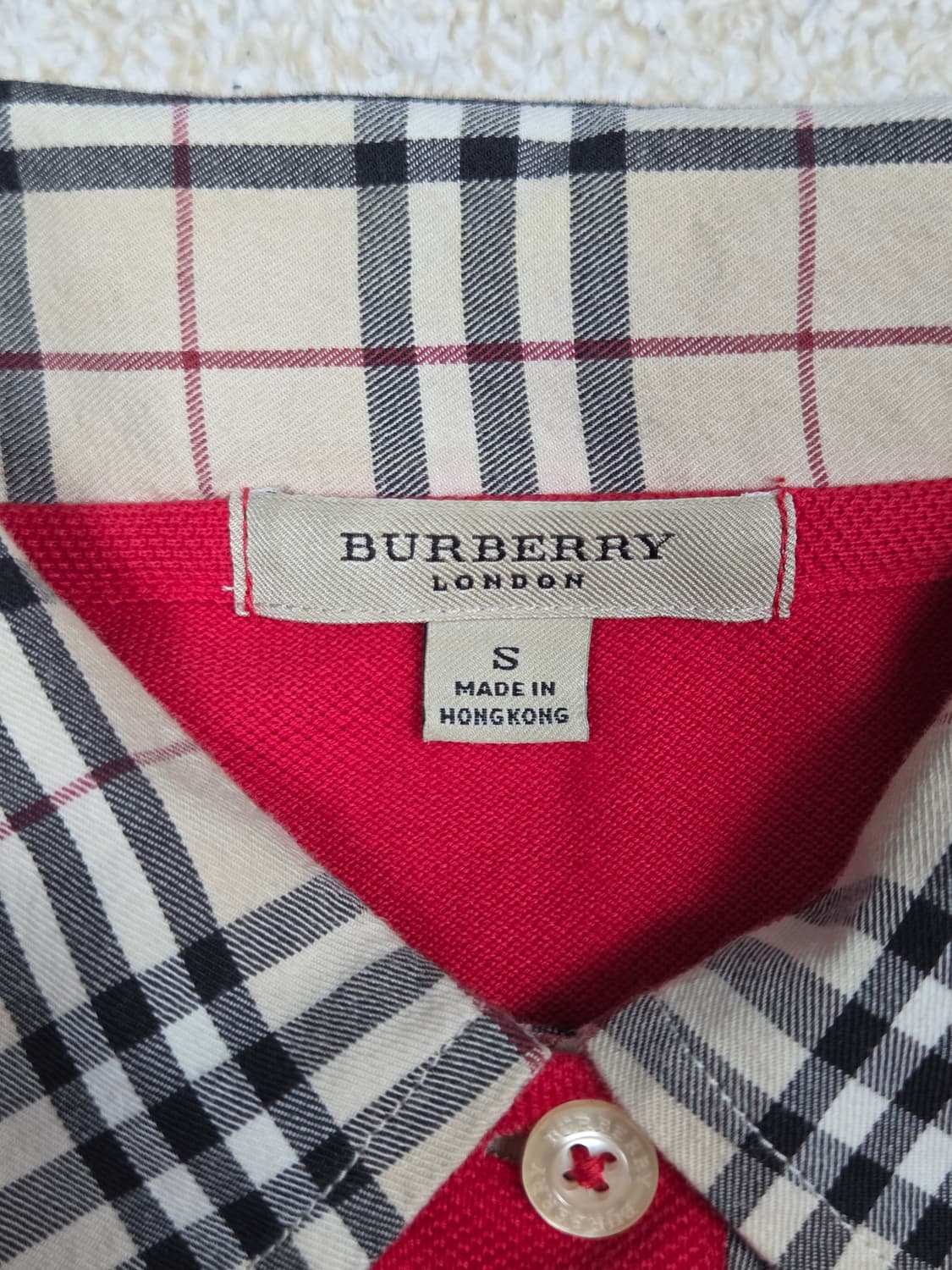 [버버리] 런던 노바체크 카라 반팔 티셔츠 | S00033 상품이미지3