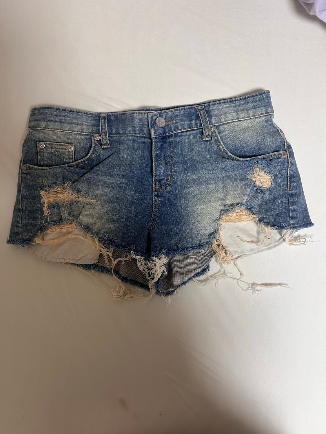 보헤미안서울 데님 반바지 상품이미지1