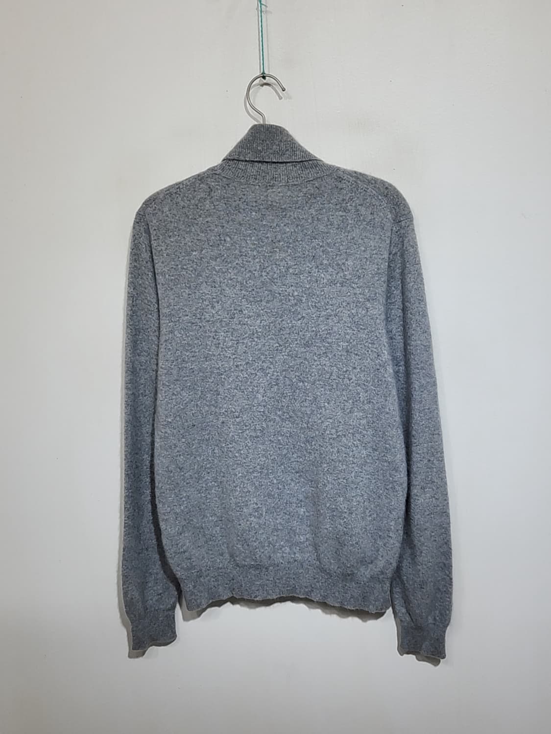 (L) 터틀넥 캐시미어 니트 그레이 무지 목폴라 스웨터  상품이미지5